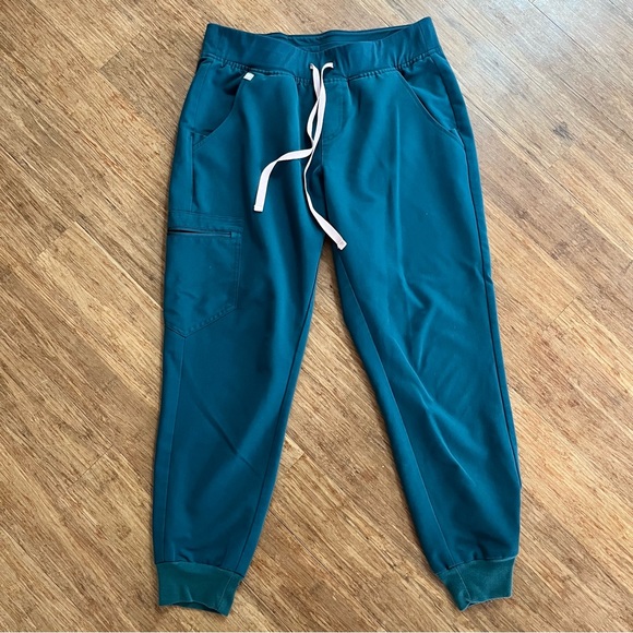Figs Zamora Jogger Pants in Caribbean Blue, Sz S - Picture 2 of 4